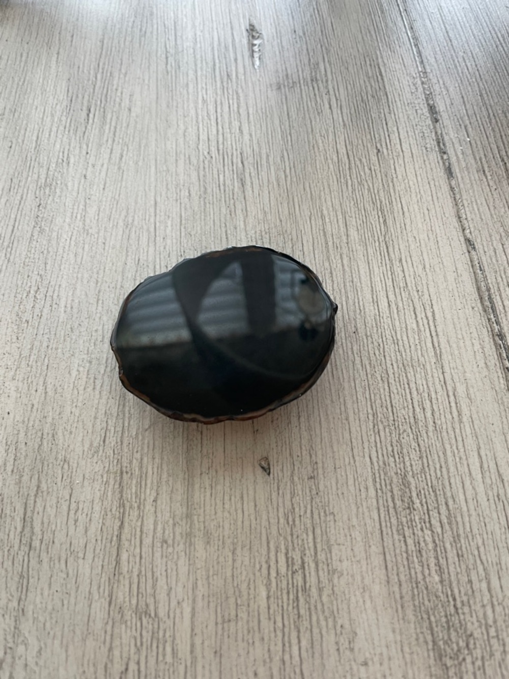 Black Granite Decorative Stone to mount on your cell phone for easy grip